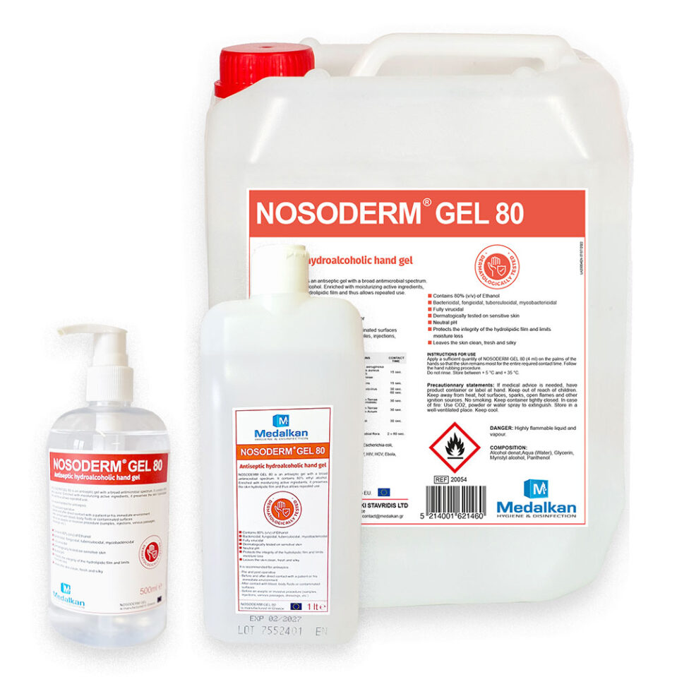 NOSODERM GEL 80 - Antiseptic hydroalcoholic hand gel