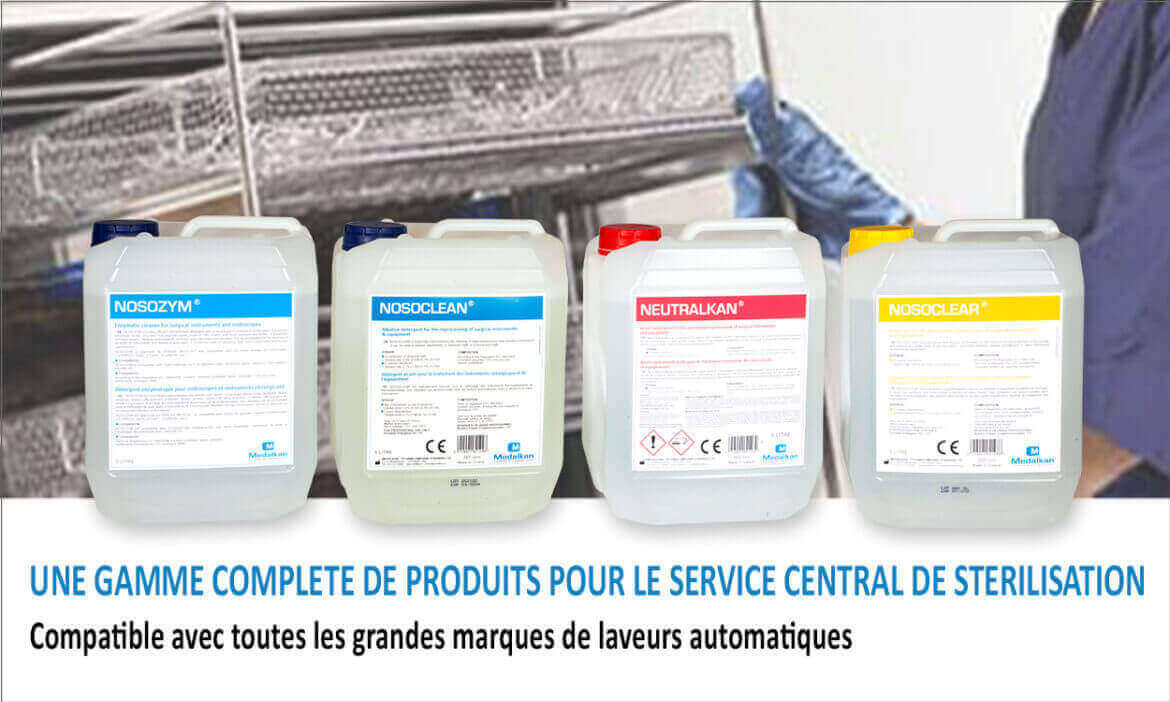 Détergents et produits de traitement des instruments pour laveurs - désinfecteurs CSSD - Traitement des instruments chirurgicaux