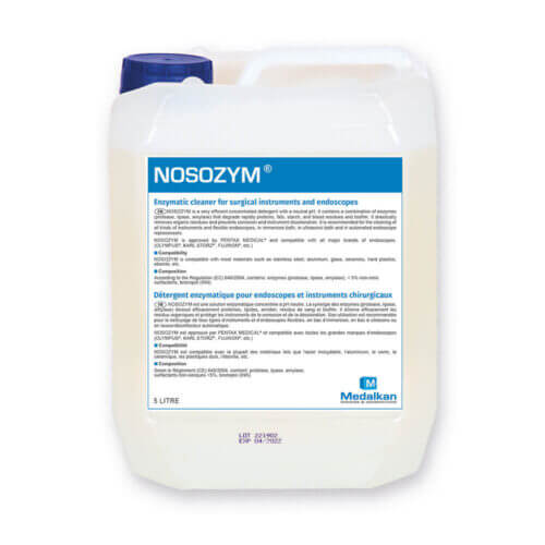 NOSOZYM - Détergent enzymatique pour endoscopes et instruments chirurgicaux NOSOZYM - Détergent enzymatique pour endoscopes et instruments chirurgicaux